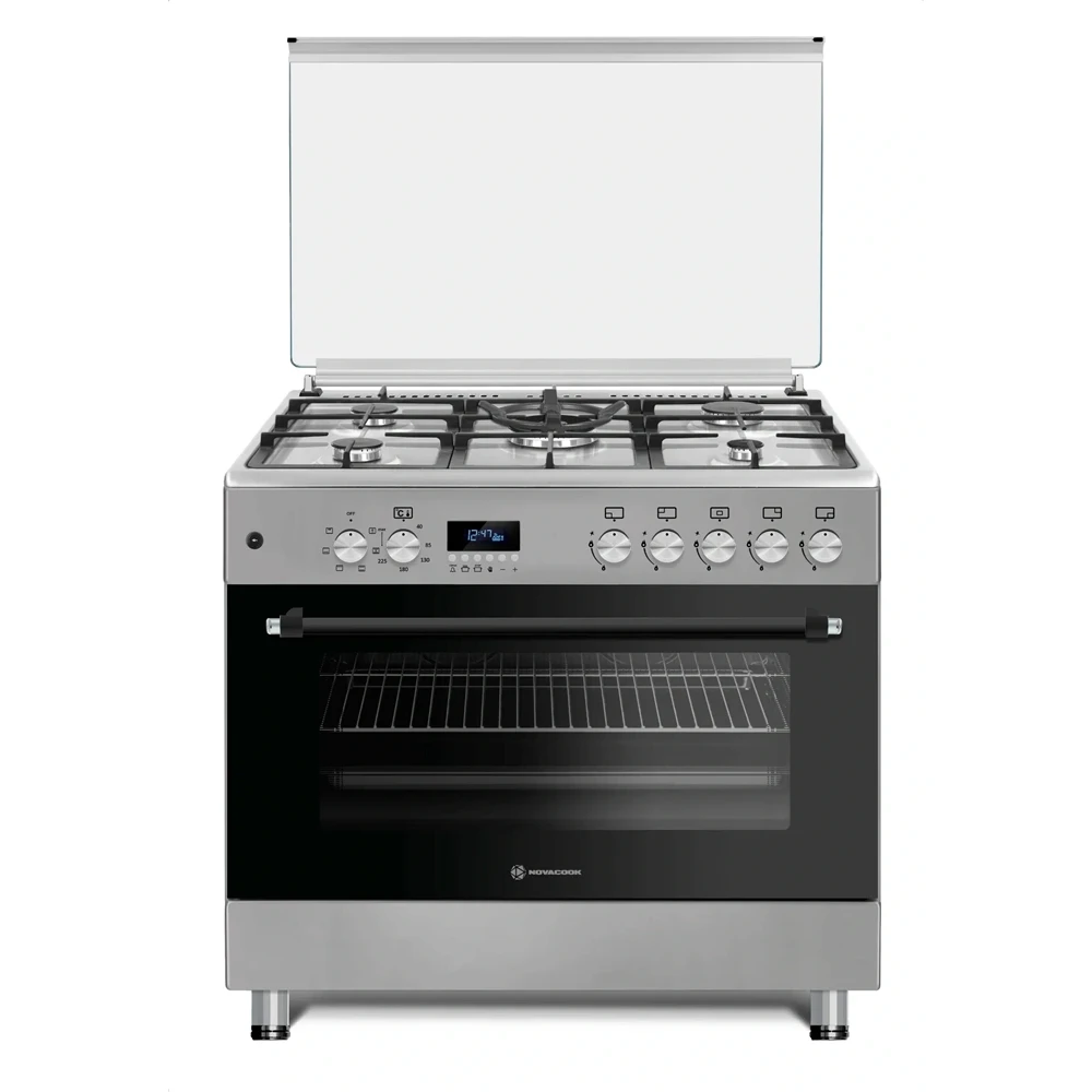 NOVACOOK F9S50E6 MG Tűzhely kombinált gázos A 110 l metál szürke