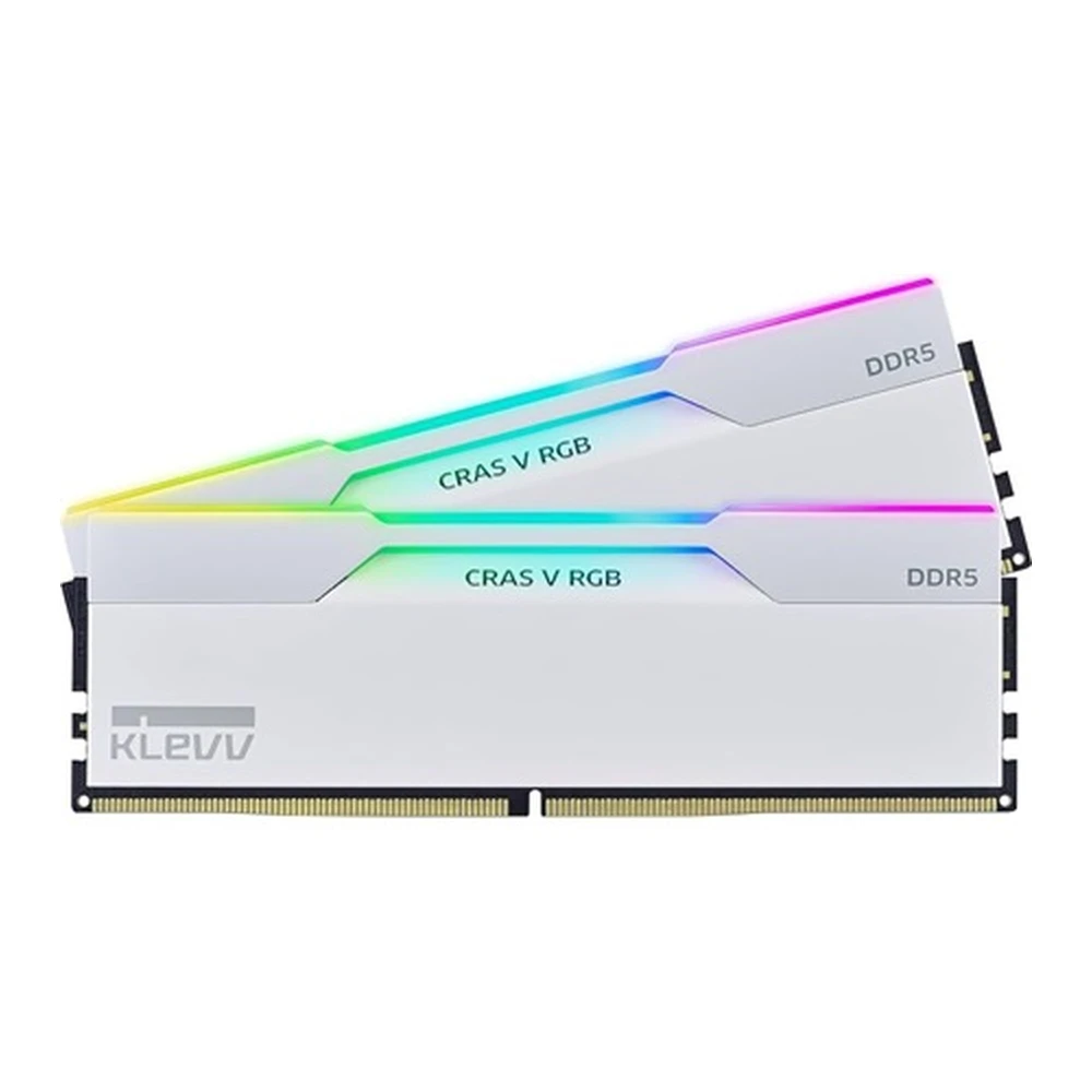 KLEVV 64GB CRAS V DDR5 6400MHz CL32 KIT black RGB white KD5BGUA80-64A320J