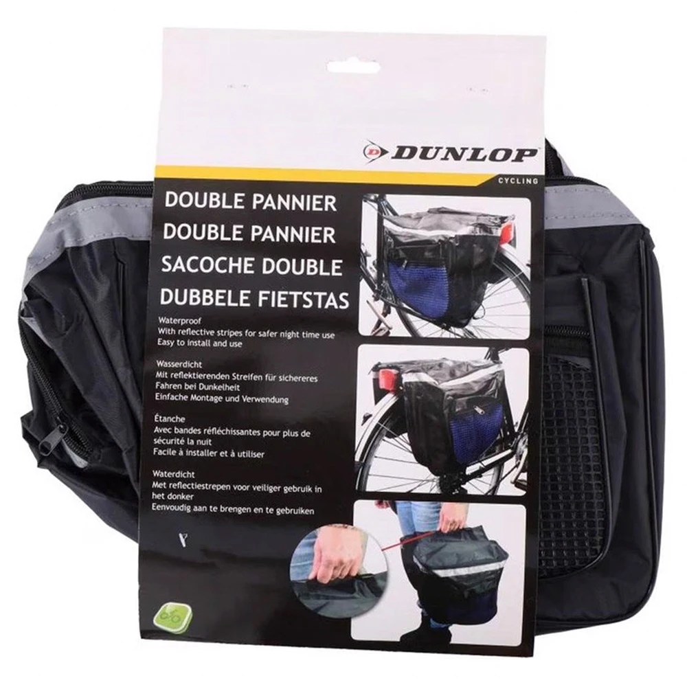 DUNLOP Kerékpártáska csomagtartóra dupla 30x26x10cm blue 208300198