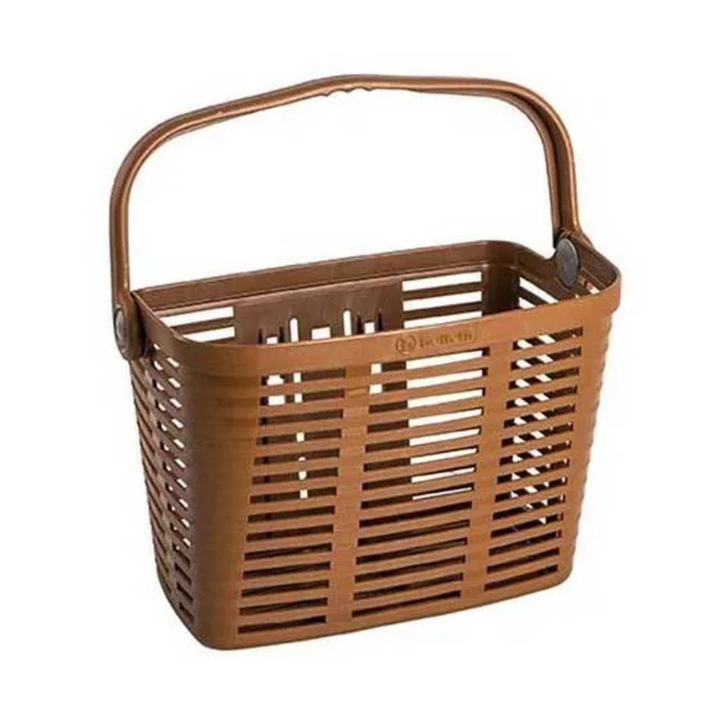 BELLELLI Plaza XL plastic bike basket brown