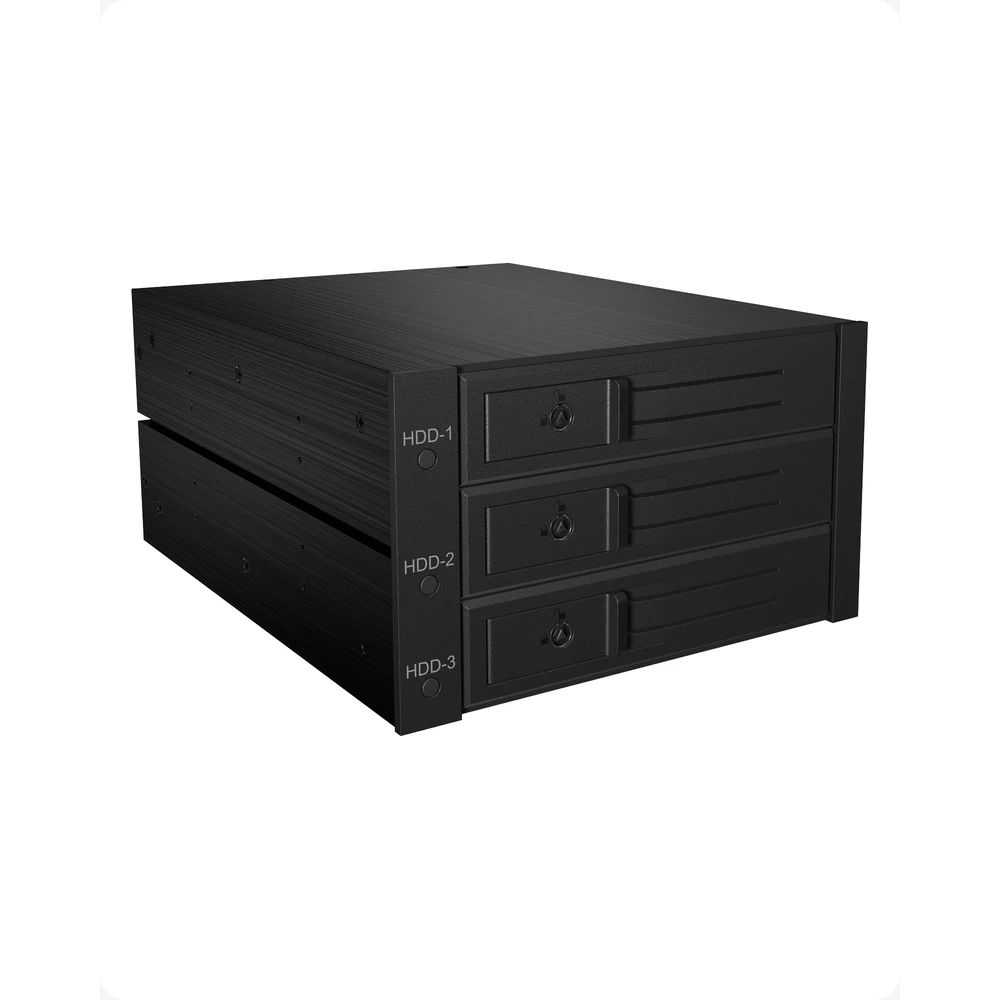 ICY BOX IB-563SSK 3x 3.5" SAS/SATA HDD mounting frame 2x 5.25" Hot-Swap black 56003