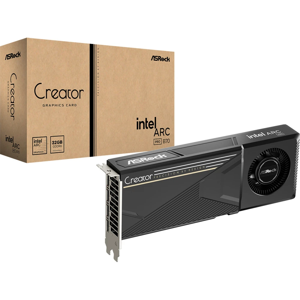 ASROCK Intel Arc Pro B70 32GB GDDR6 Creator PCIE 90-GA6GZZ-00UANF