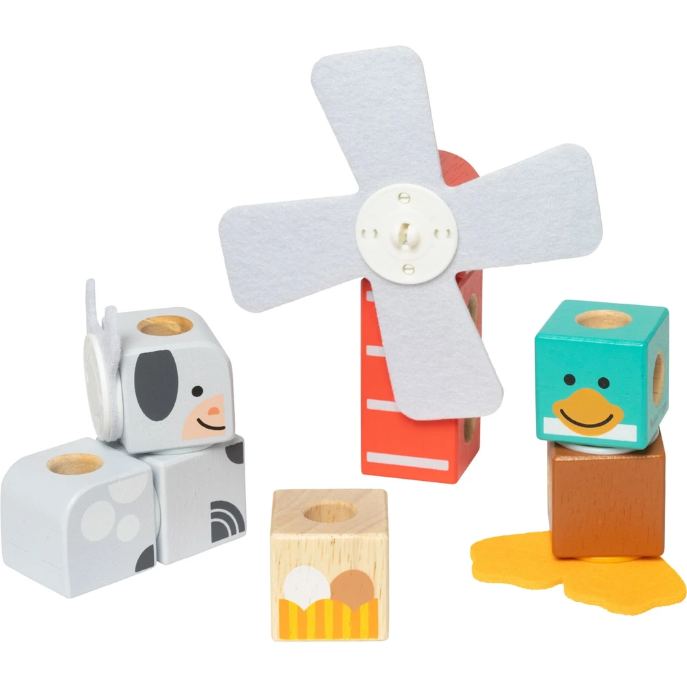 MELISSA AND DOUG Blockables Farm barátai fa építőjáték szett 6074896