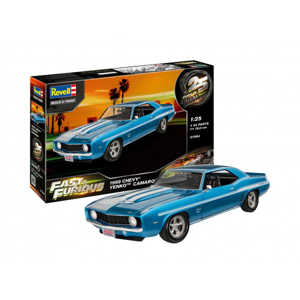 REVELL 1969 Chevy Camaro Yenko Fast & Furious makett modell 1:25 GRP6003