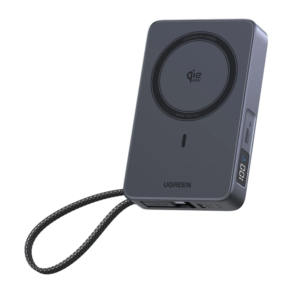UGREEN PB773 Vezeték nélküli mágneses Powerbank 10000mAh 30W szürke