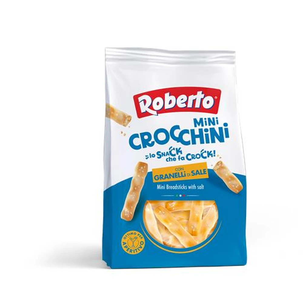ROBERTO Mini Crocchini mini kenyérrúd sós 150g KHE436