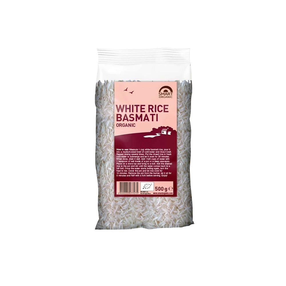 SMART ORGANIC Bio basmati rizs fehér 500g 103846