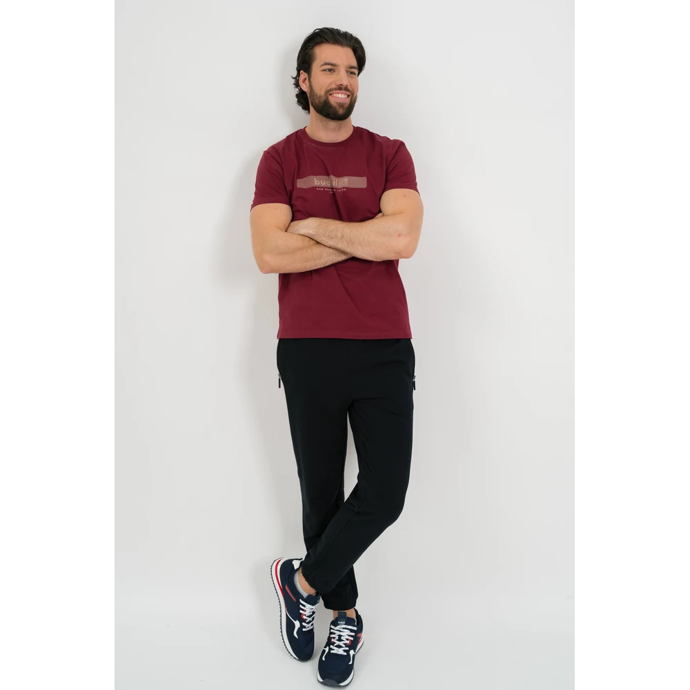 BUDMIL elasticated bottomed szabadidőnadrág Man L black