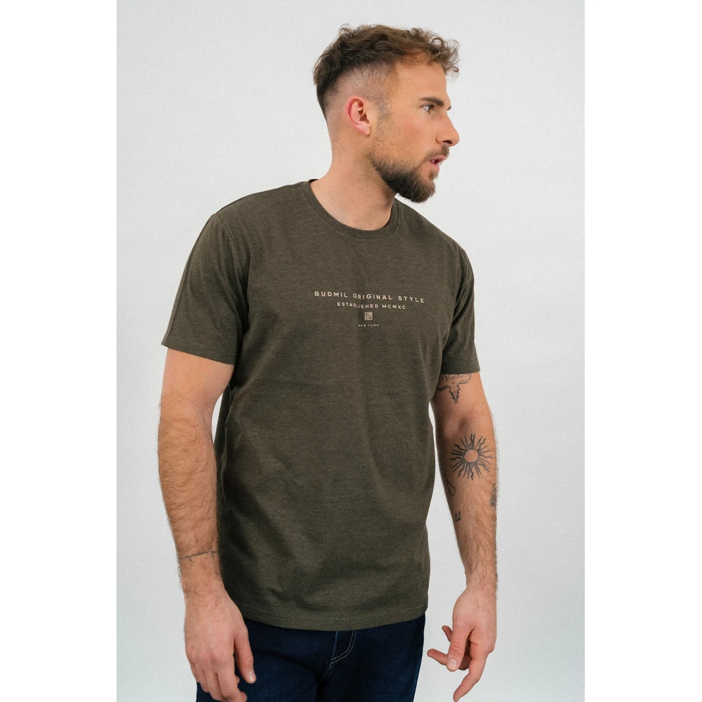 BUDMIL Póló Férfi XXXL khaki-melír