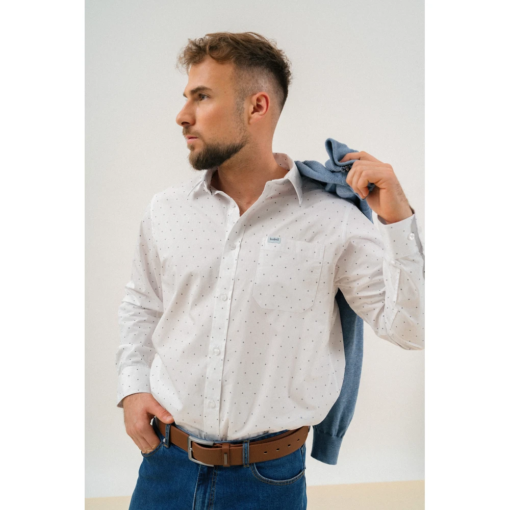 BUDMIL Regular fit ing Man M fehér-s.kék