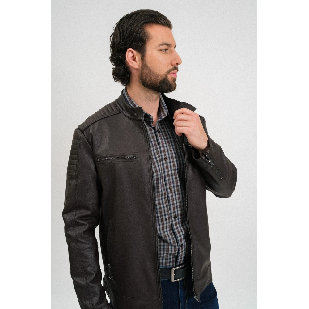 BUDMIL Pleather dzseki Man L s.barna
