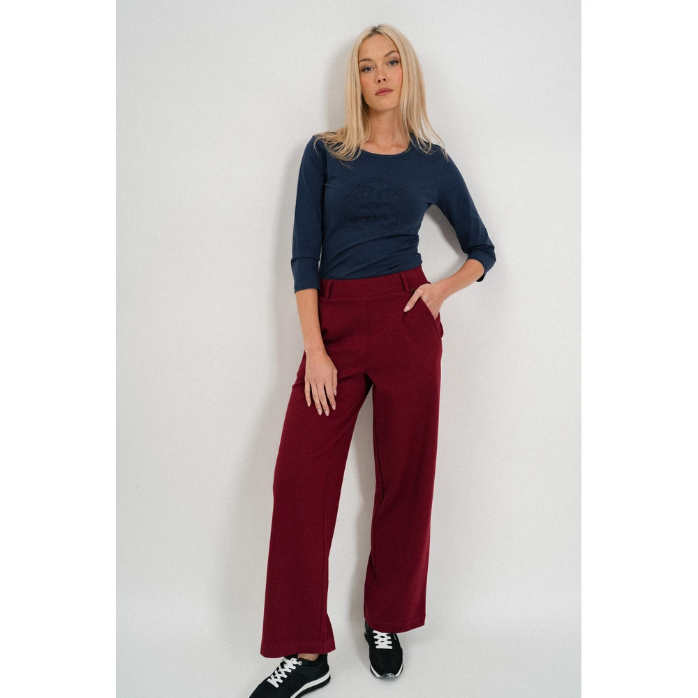 BUDMIL Straight szárú long pants Female XS bordeoux