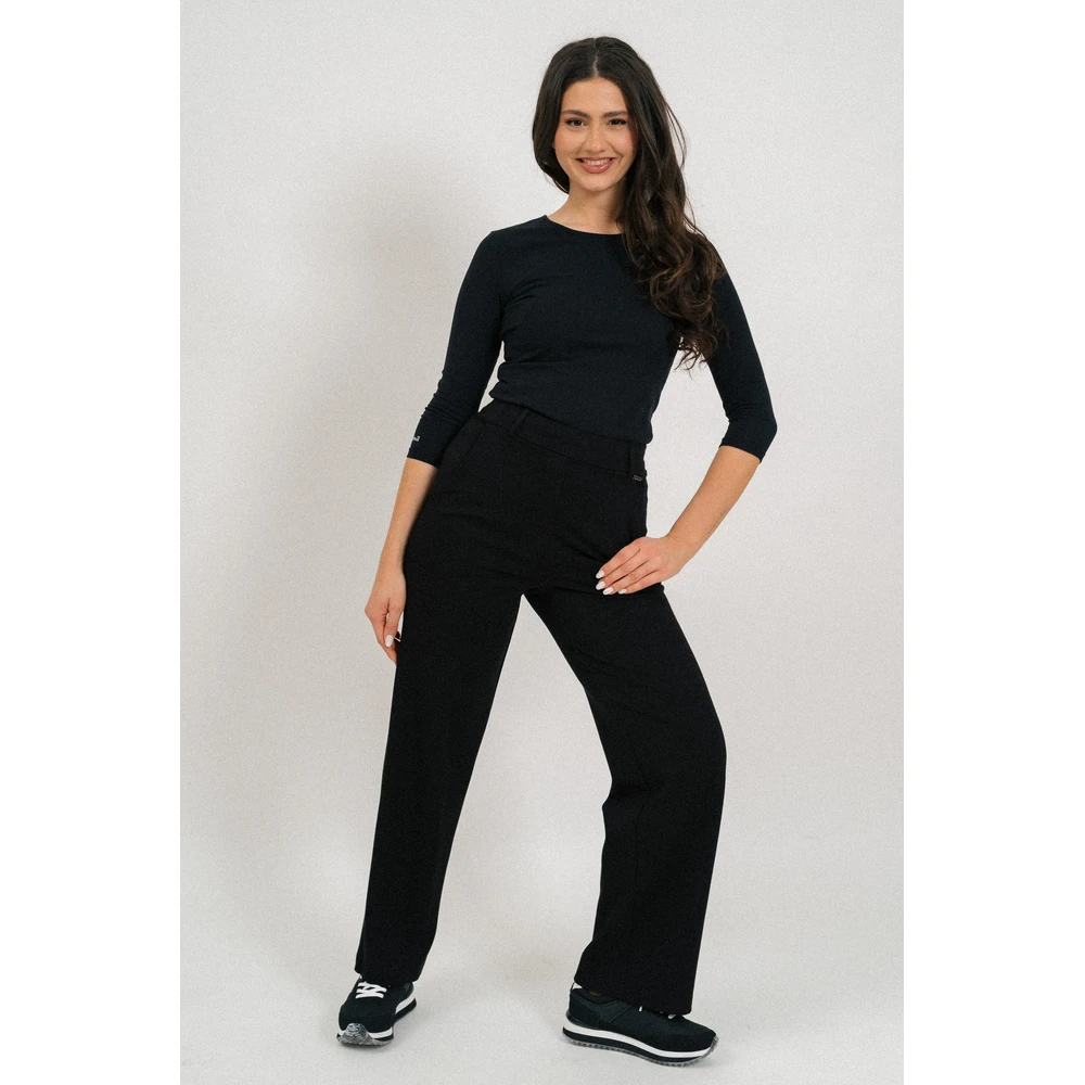 BUDMIL Straight szárú pants Female M black