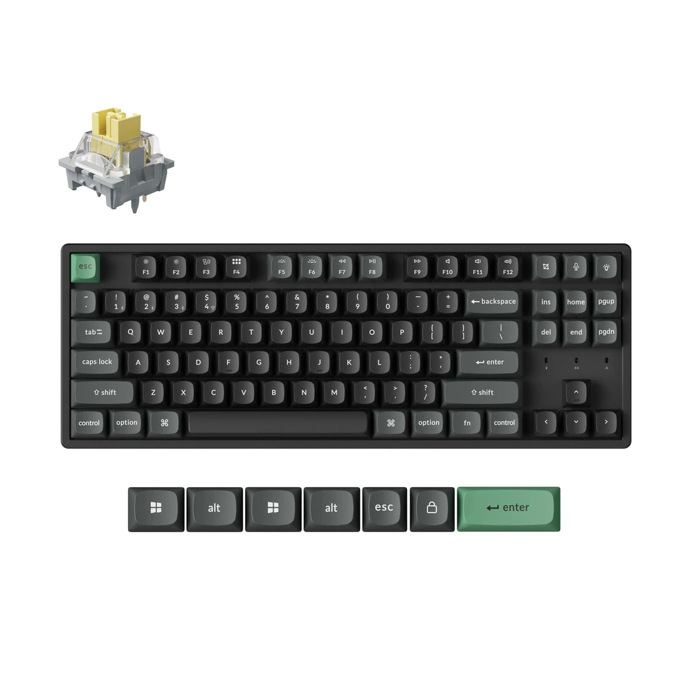 KEYCHRON K8 Ultra 8K Wireless Apex Red Hungarian black K8U-J1P-HU
