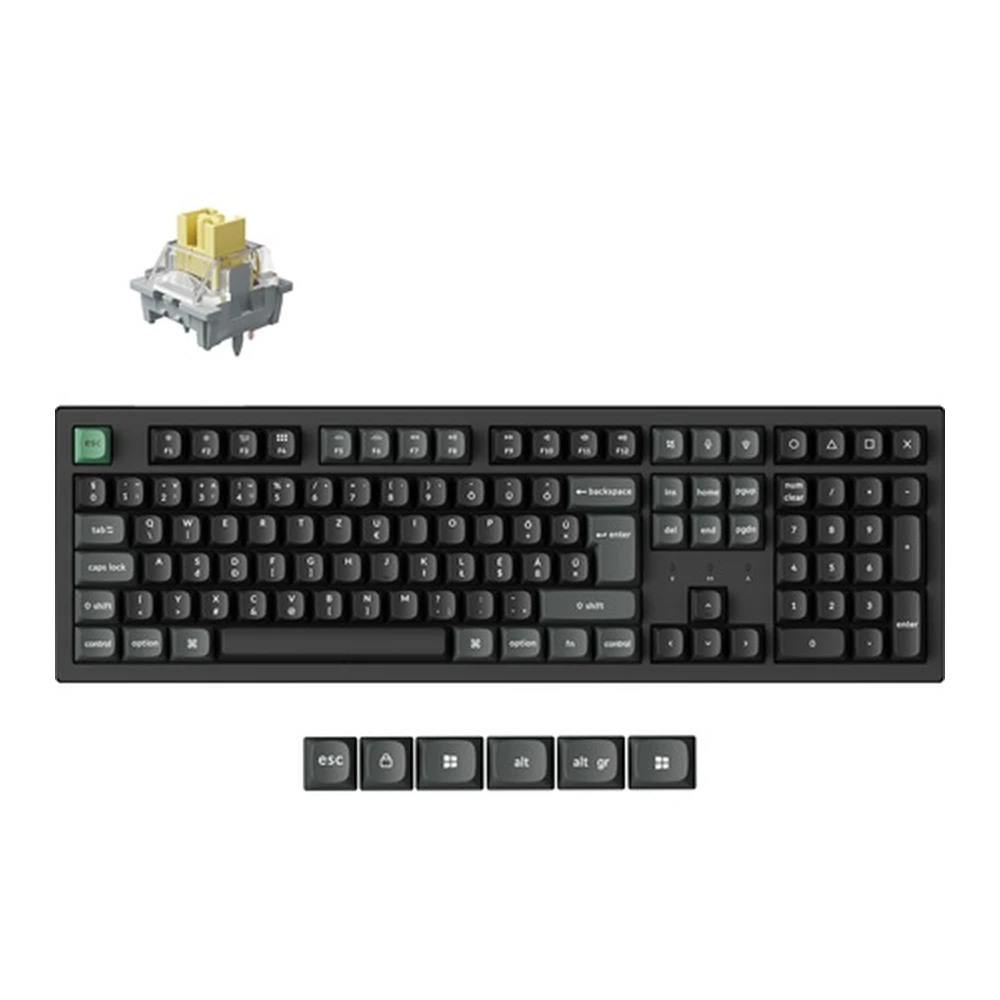 KEYCHRON K10 Ultra 8K Wireless Apex Banana Hungarian black K10U-H4P-HU
