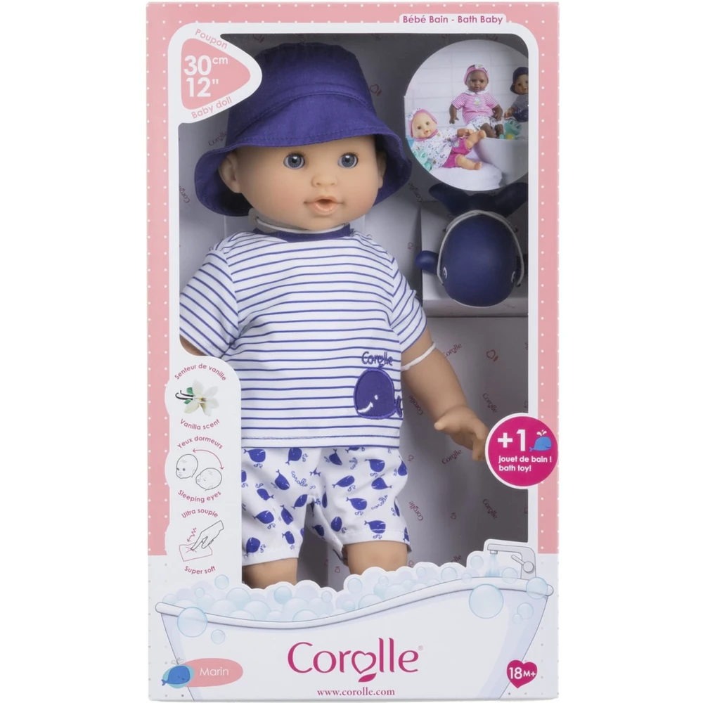 COROLLE Fürdethető boy baba Mon Premier Poupon Marin 30cm 9000100670