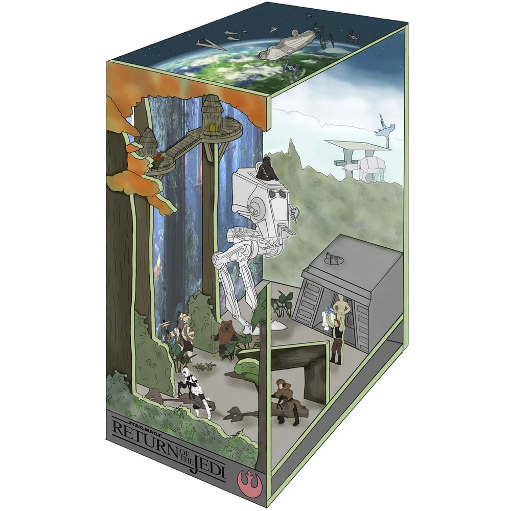 REVELL Tiny Adventures Star Wars Battle of Endor fa building set 00546
