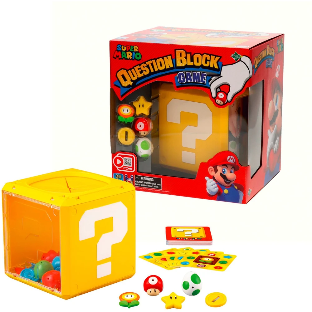 EPOCH Super Mario Question Block skill board game 7556