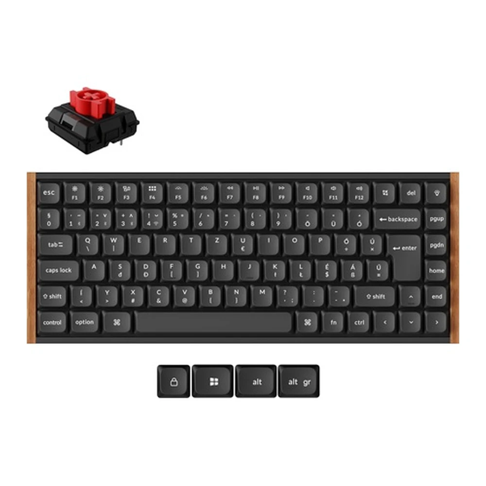 KEYCHRON K3 Ultra 8K Wireless Milk POM Red Hungarian black K3U-H1Z-HU