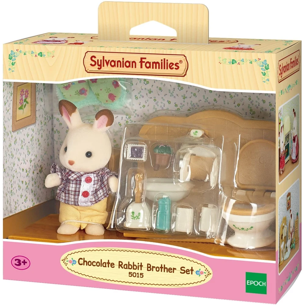 EPOCH Sylvanian Families Csokinyuszi testvér bathroom set 5015