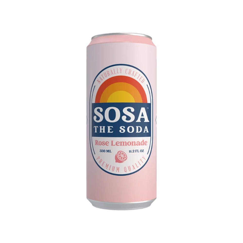 SOSA THE SODA Rózsa lemonade 330 ml