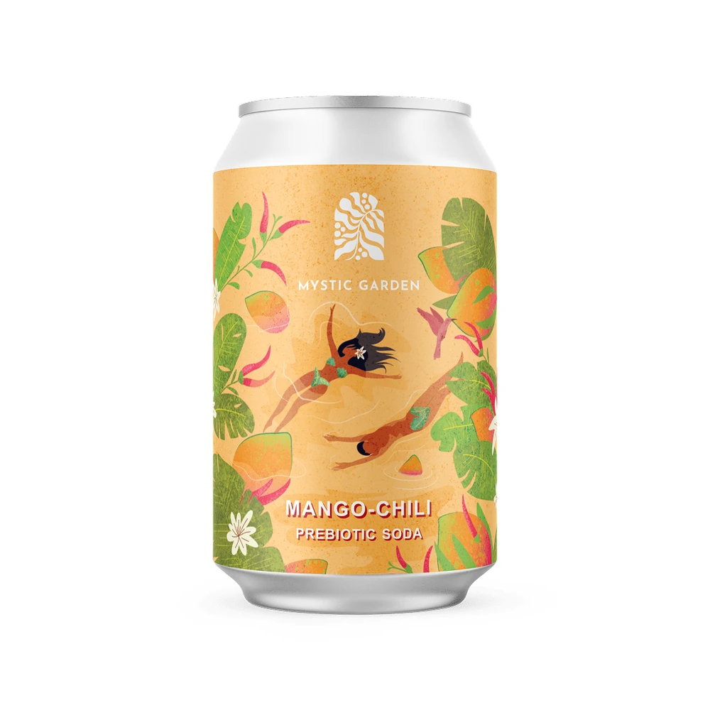 MYSTIC GARDEN Prebiotikus soda mangó-chili 330 ml