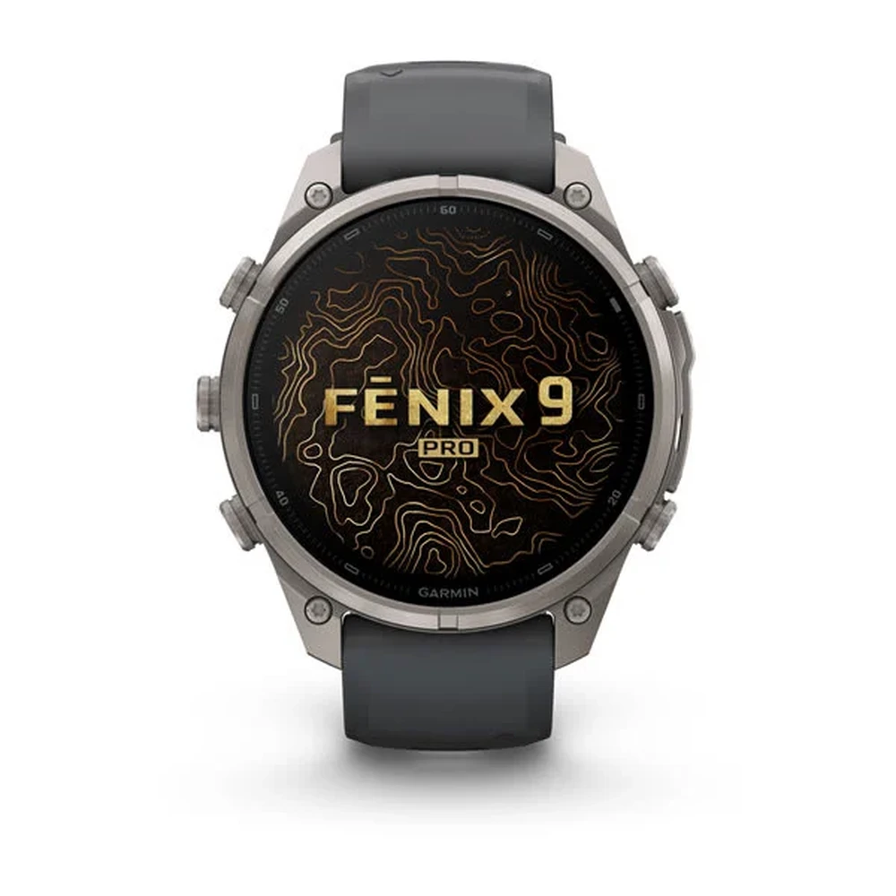 GARMIN Fenix 9 Pro inReach Amoled 47mm Titanium graphite grey silicone strap (ED XD) 010-04336-21