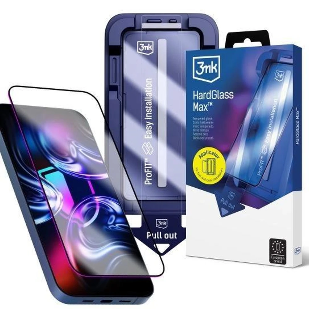 3MK HardGlass Max FrameFit edzett üveg iPhone 15/16