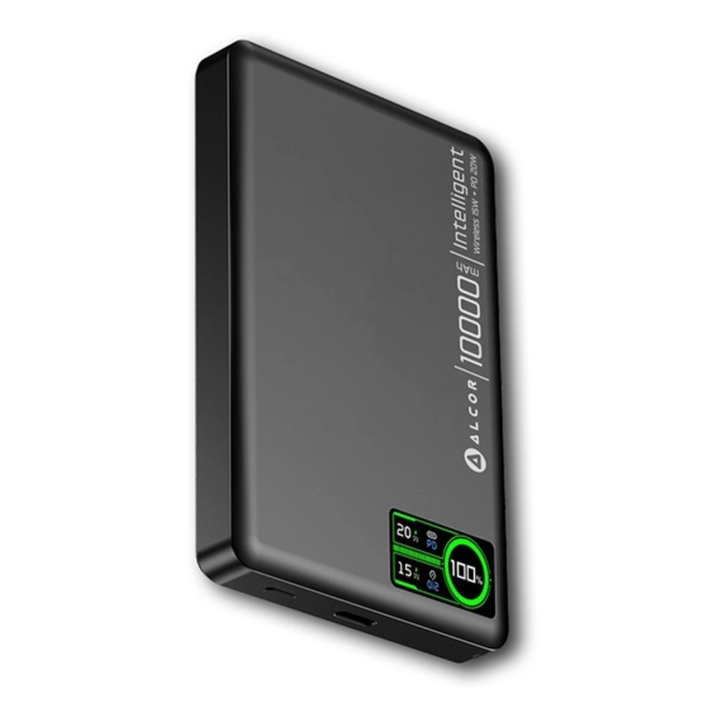 ALCOR MS10000 Qi2 Draht ohne Notladegerät 10000mAh schwarz MS10000BLACK