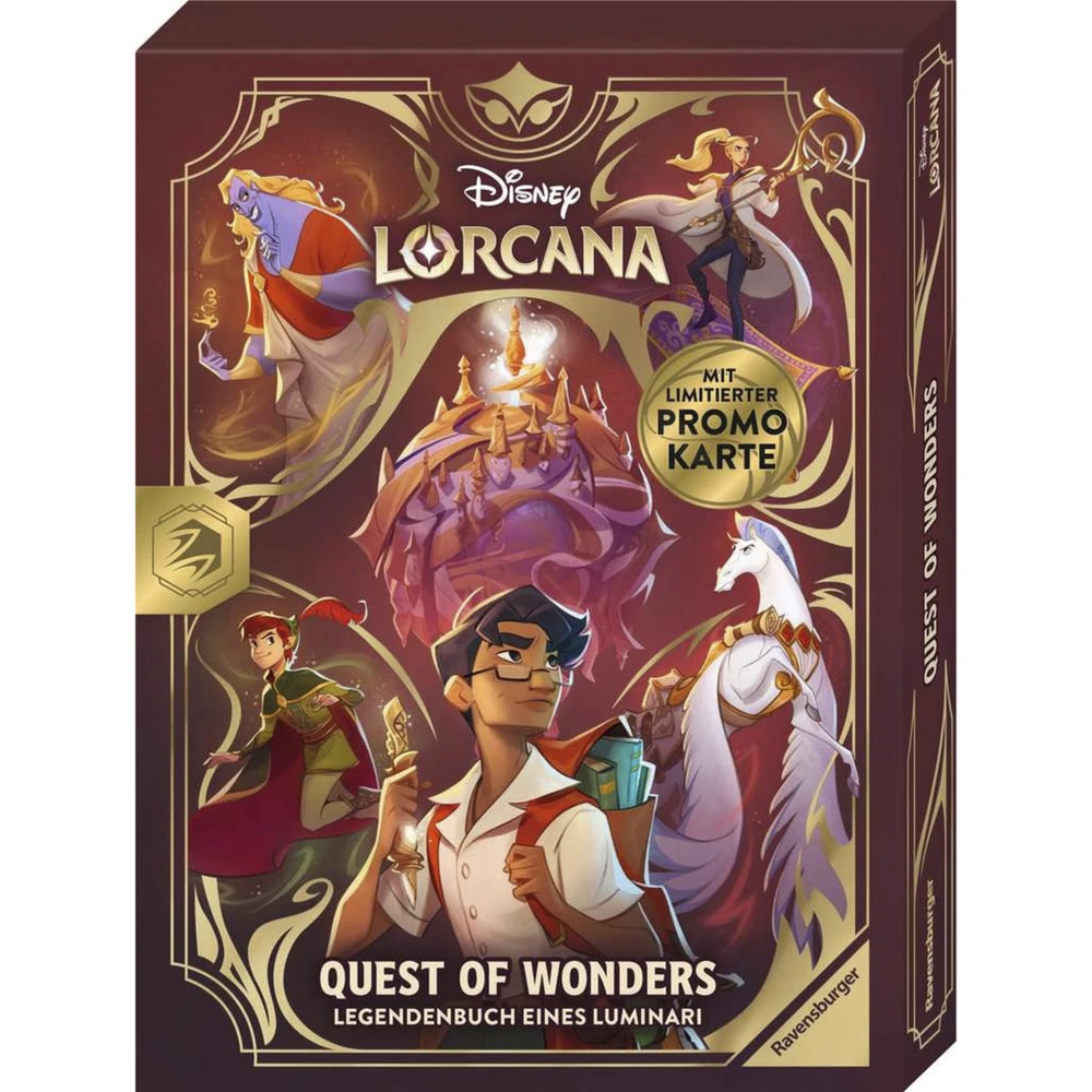 RAVENSBURGER Disney Lorcana Quest of Wonders legendáskönyv German speaking 13000001