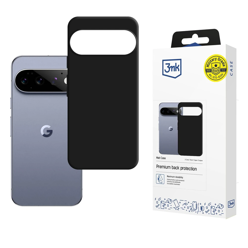 3MK Matt Case hátlaptok Google Pixel 11 / Pixel 11 Pro fekete