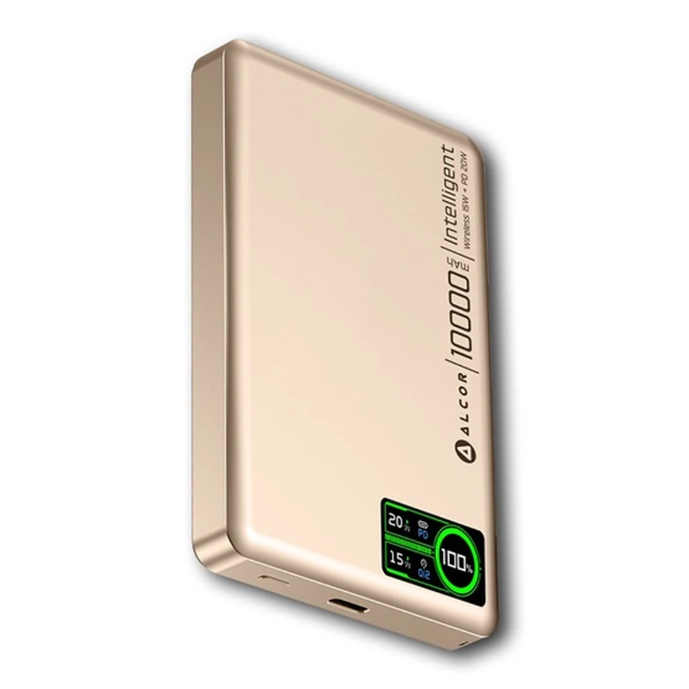 ALCOR MS10000 Qi2 Draht ohne Notladegerät 10000mAh Rose Gold MS10000ROSE