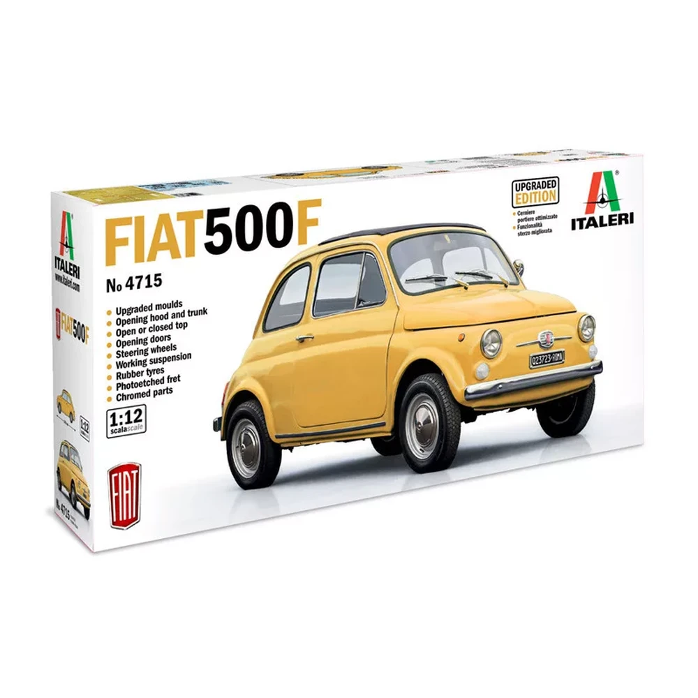 ITALERI 1/12 Fiat 500 F Upgraded Edition autó modell IT4715