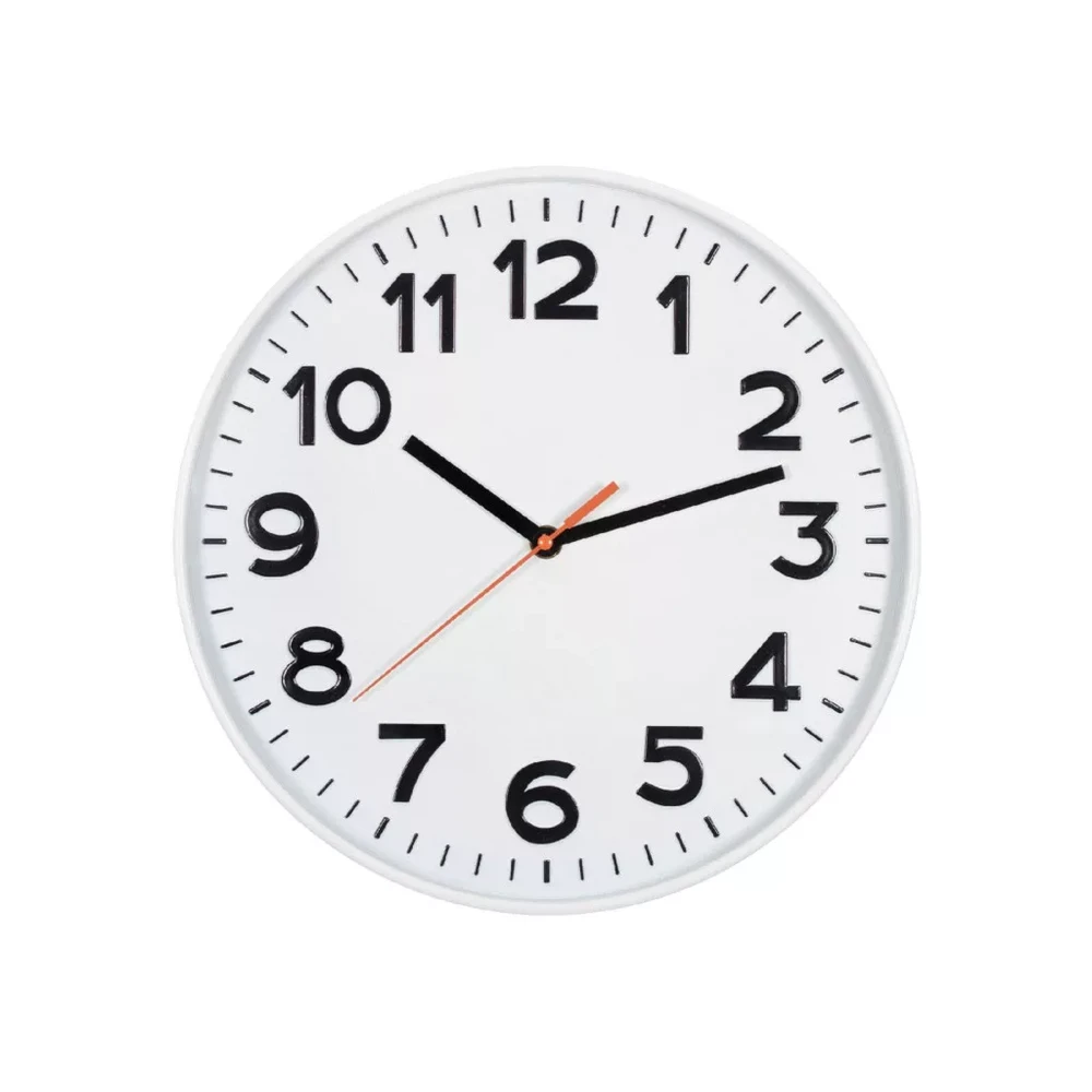 SOMOGYI ELECTRONIC Wall clock 30 cm white LUSE093