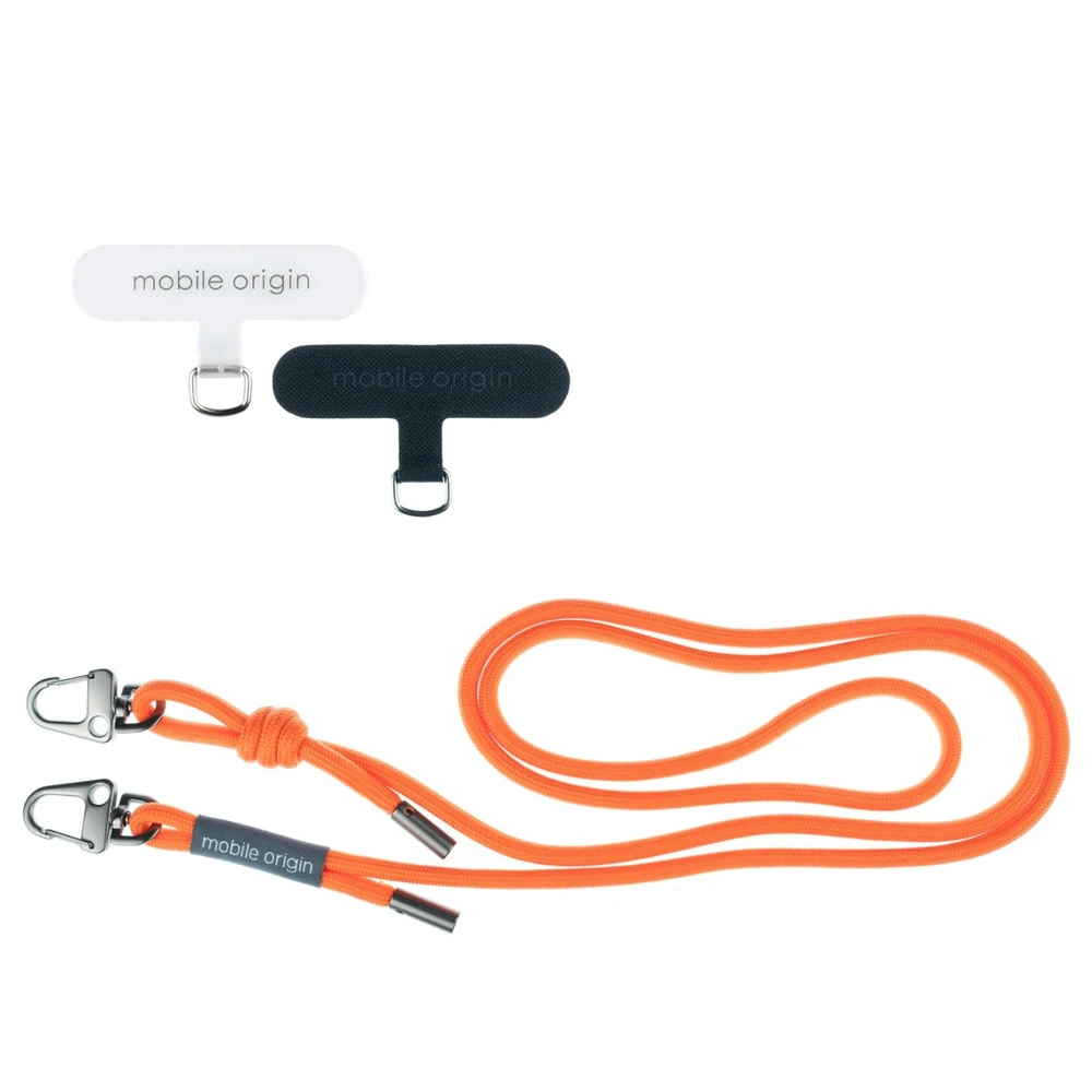 MOBILE ORIGIN Telefonos nyakpánt 6mm 82-163cm narancssárga LYR-UNI-ORG