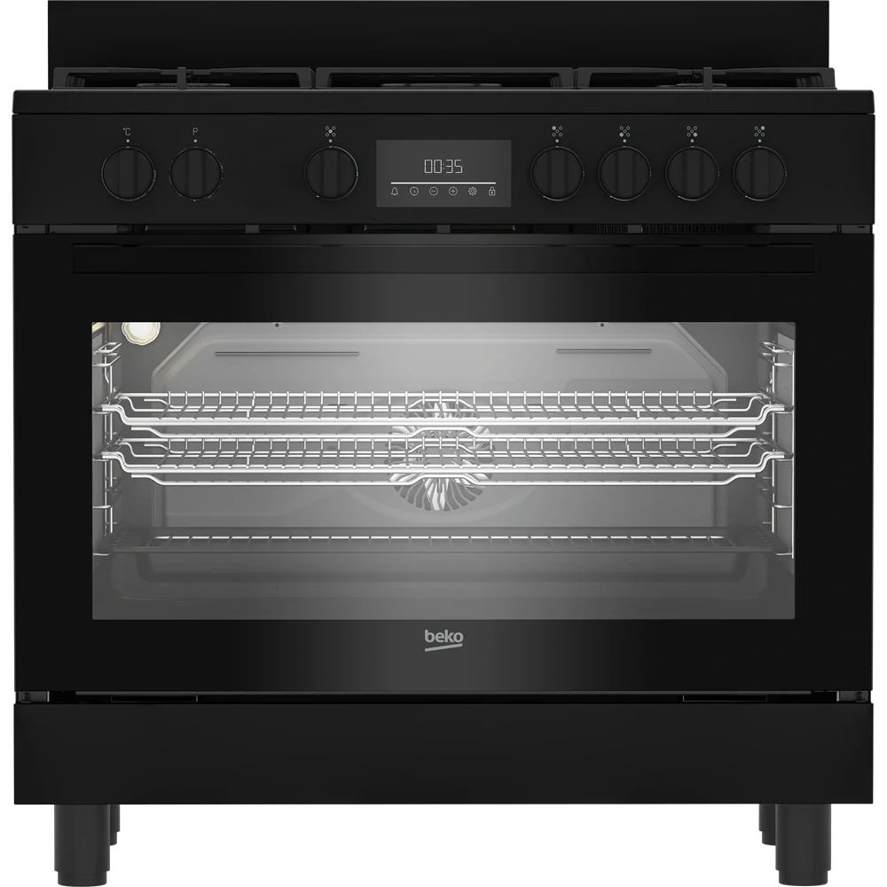 BEKO BGM11226EB Szabadonálló kombinált tűzhely 90 cm
