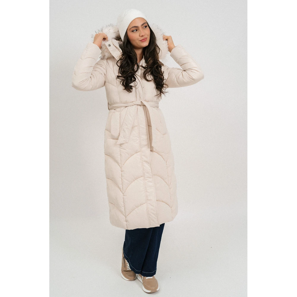 BUDMIL Long winter jacket Female S beige