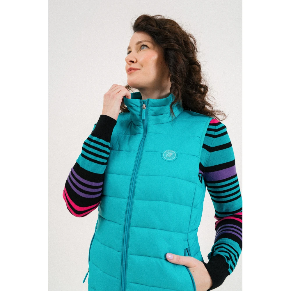 BUDMIL Thin steppelt mellény Female XXL türkíz