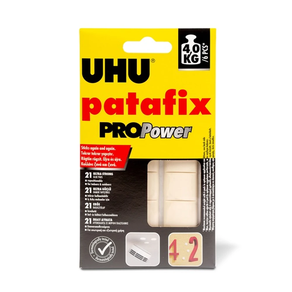 UHU Patafix PROPower gyurmaragasztó fehér 21 db/csomag U40790