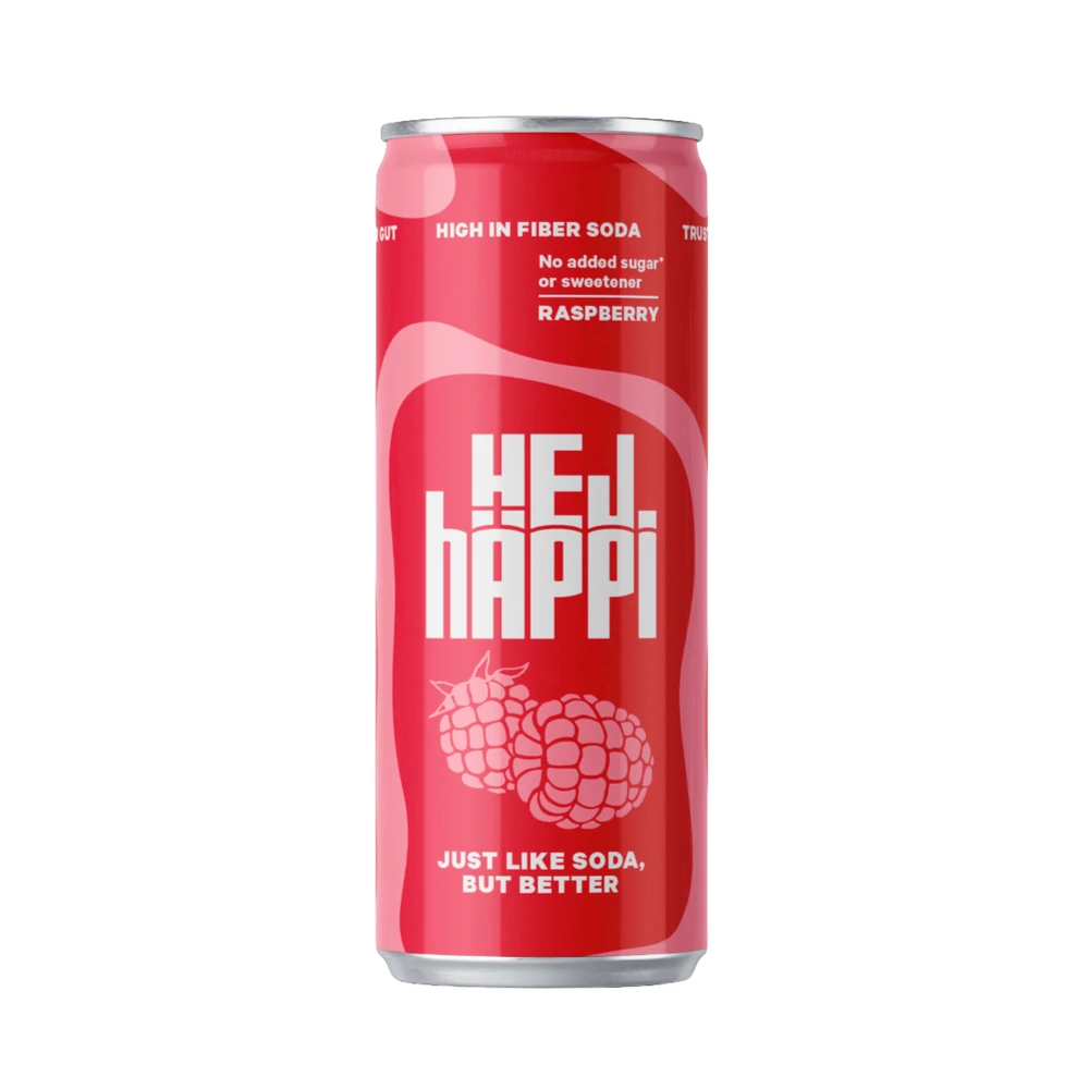 HÄPPI Szénsavas üdítő prebiotikummal raspberries 330 ml
