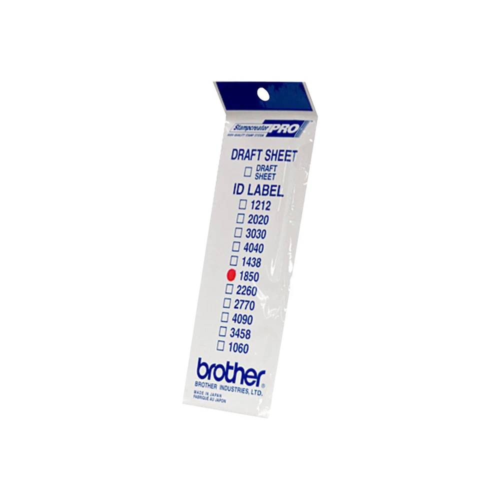 BROTHER ID1850 18 x 50 mm 12 label(s) stamp ID labels for StampCreator PRO SC-2000. PRO SC-2000USB