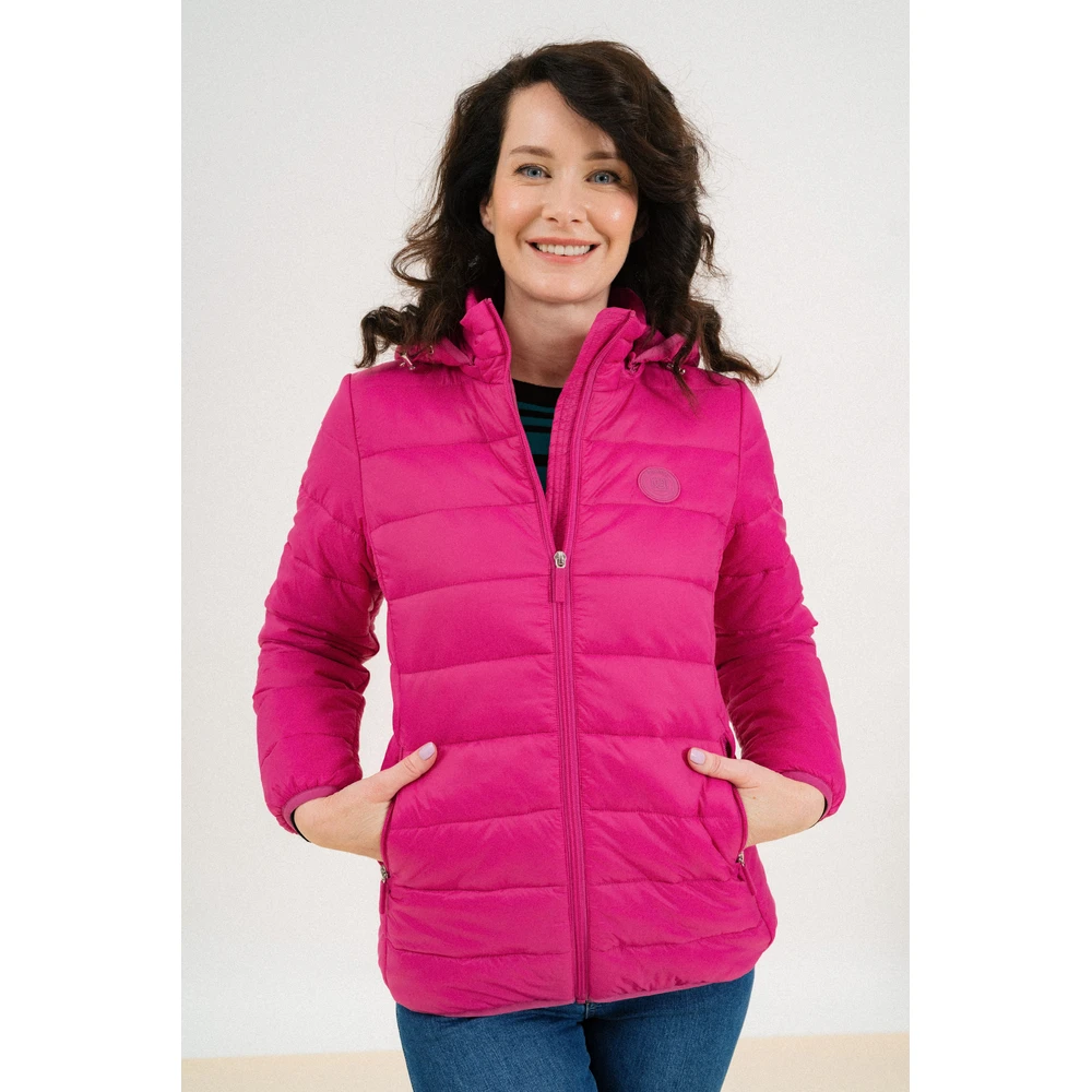 BUDMIL Hooded slim steppelt dzseki Female L pink
