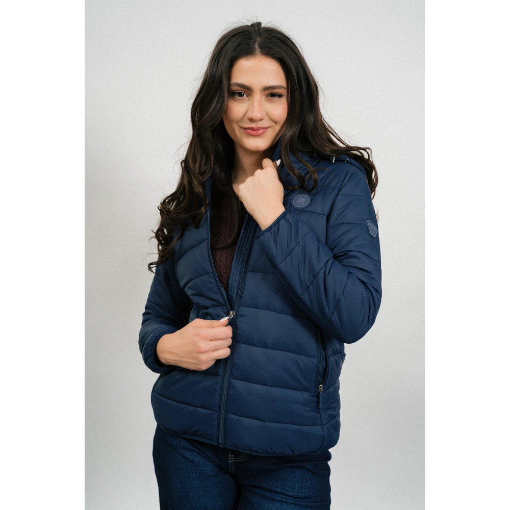 BUDMIL Hooded slim steppelt dzseki Female XL dark blue