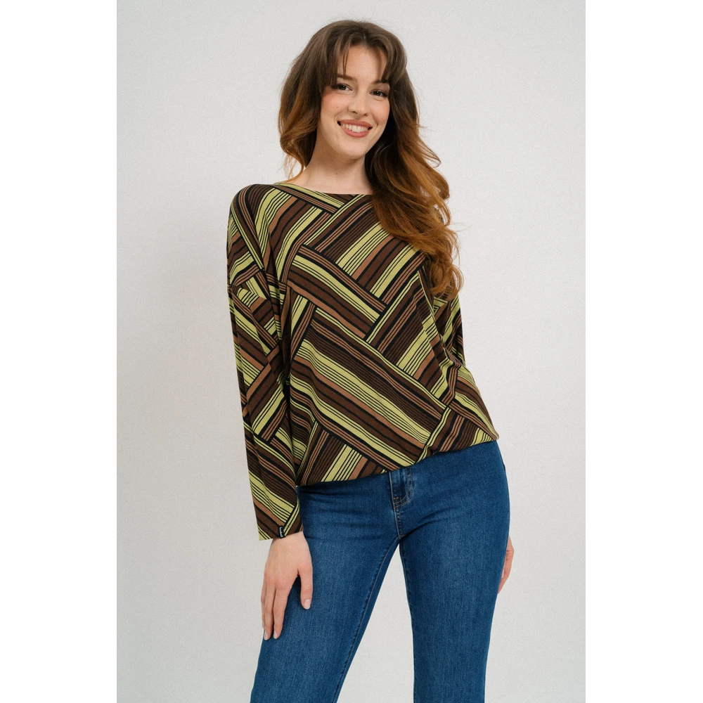 BUDMIL Thin lezser long sleeve upper Female S green-brown