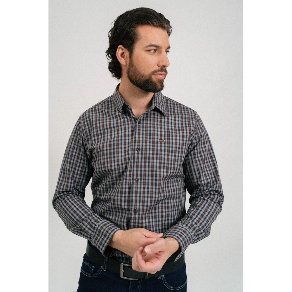 BUDMIL Modern fit ing Man XXXL brown-blue