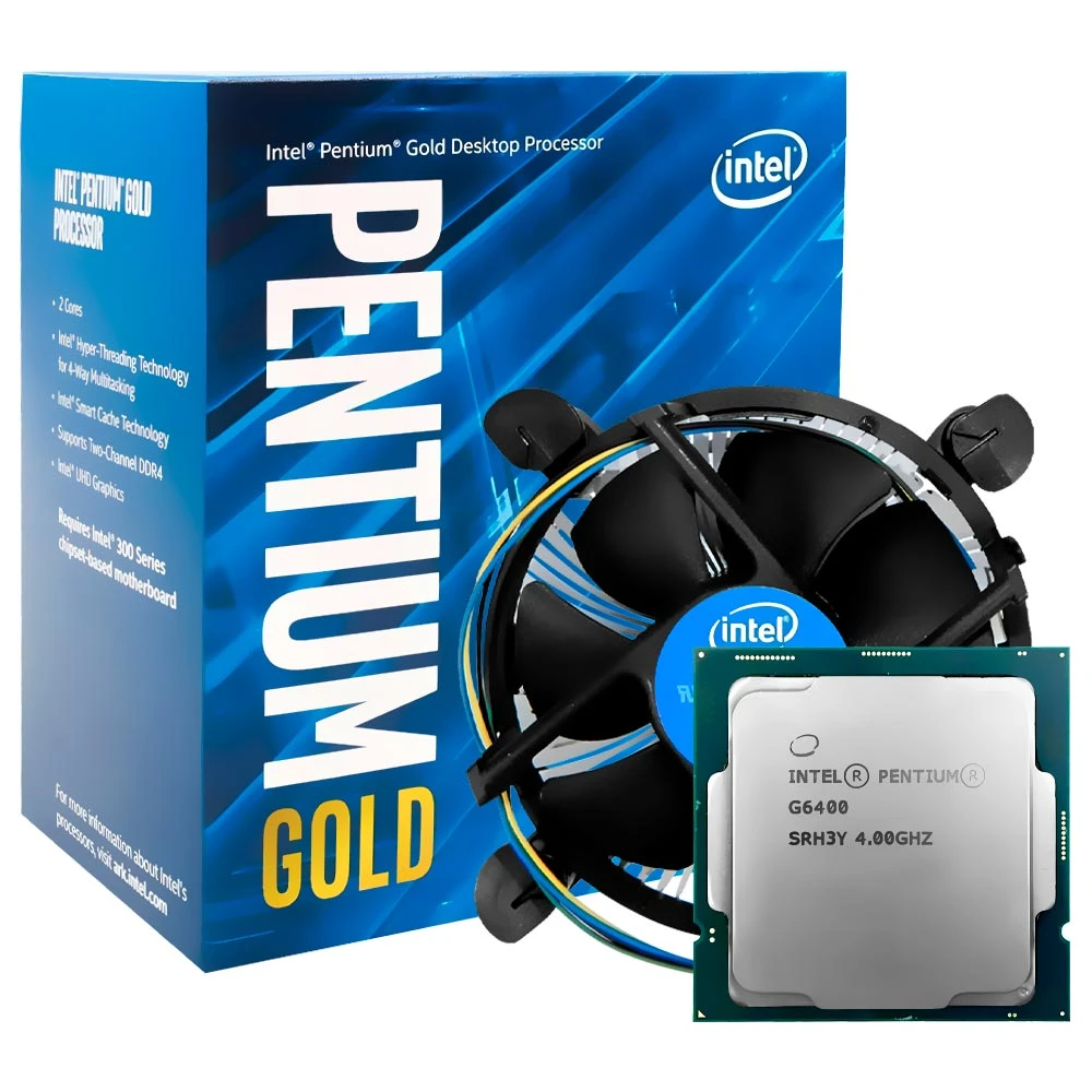 INTEL Pentium Gold G6400 4.00GHz LGA-1200 BOX Intel cooler wih fan BX80701G6400