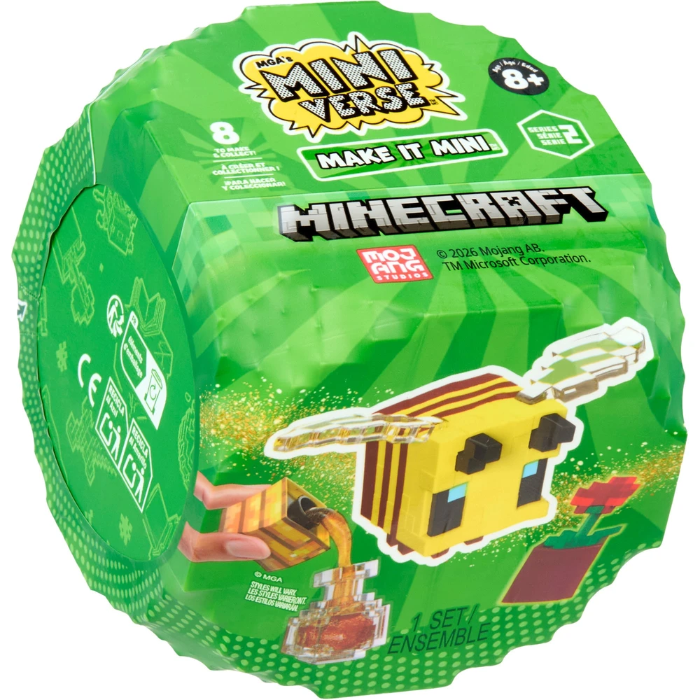 MGA ENTERTAINMENT Miniverse Make It Mini Minecraft Series 2 stock 247807-EUC