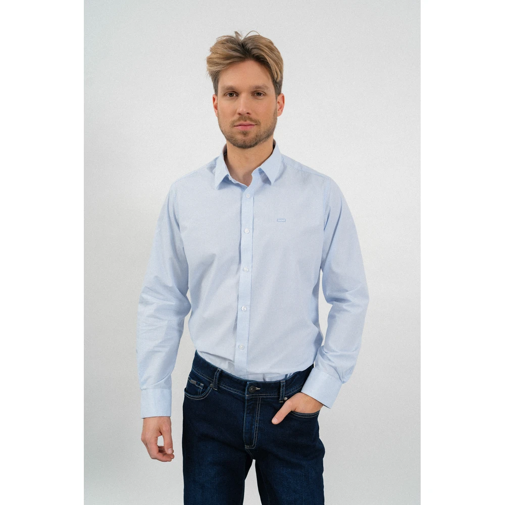 BUDMIL Modern fit long sleeve ing Man M azure