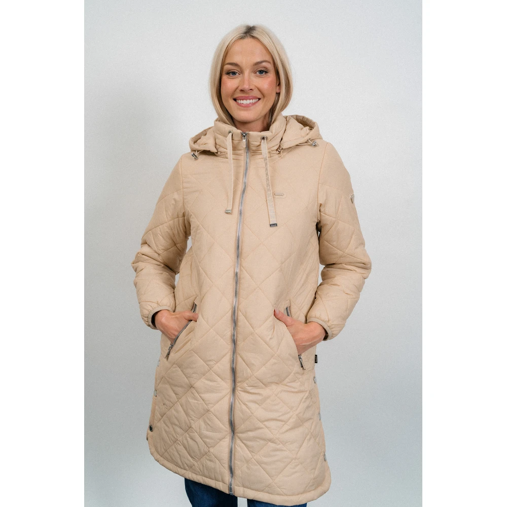 BUDMIL A generous slim steppelt dzseki Female L beige