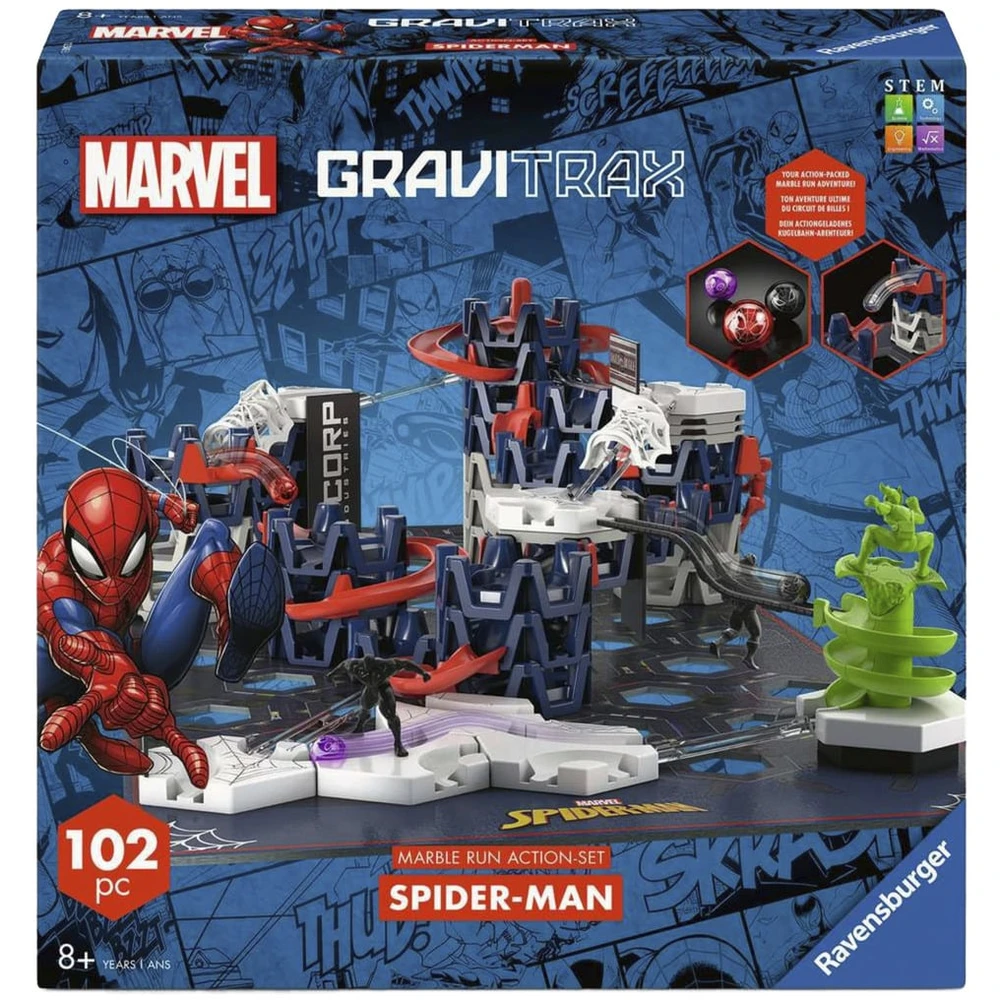 RAVENSBURGER GraviTrax Action Set M Spider-Man golyópálya 12020017